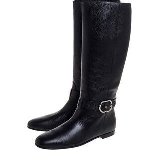 100% Guaranteed Authentic Women’s Gucci Leather Knee High Leather Boots Black!!!